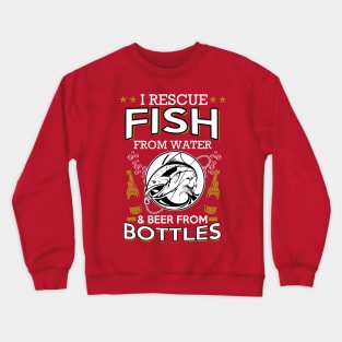 Rescue Fish & Beer Crewneck Sweatshirt